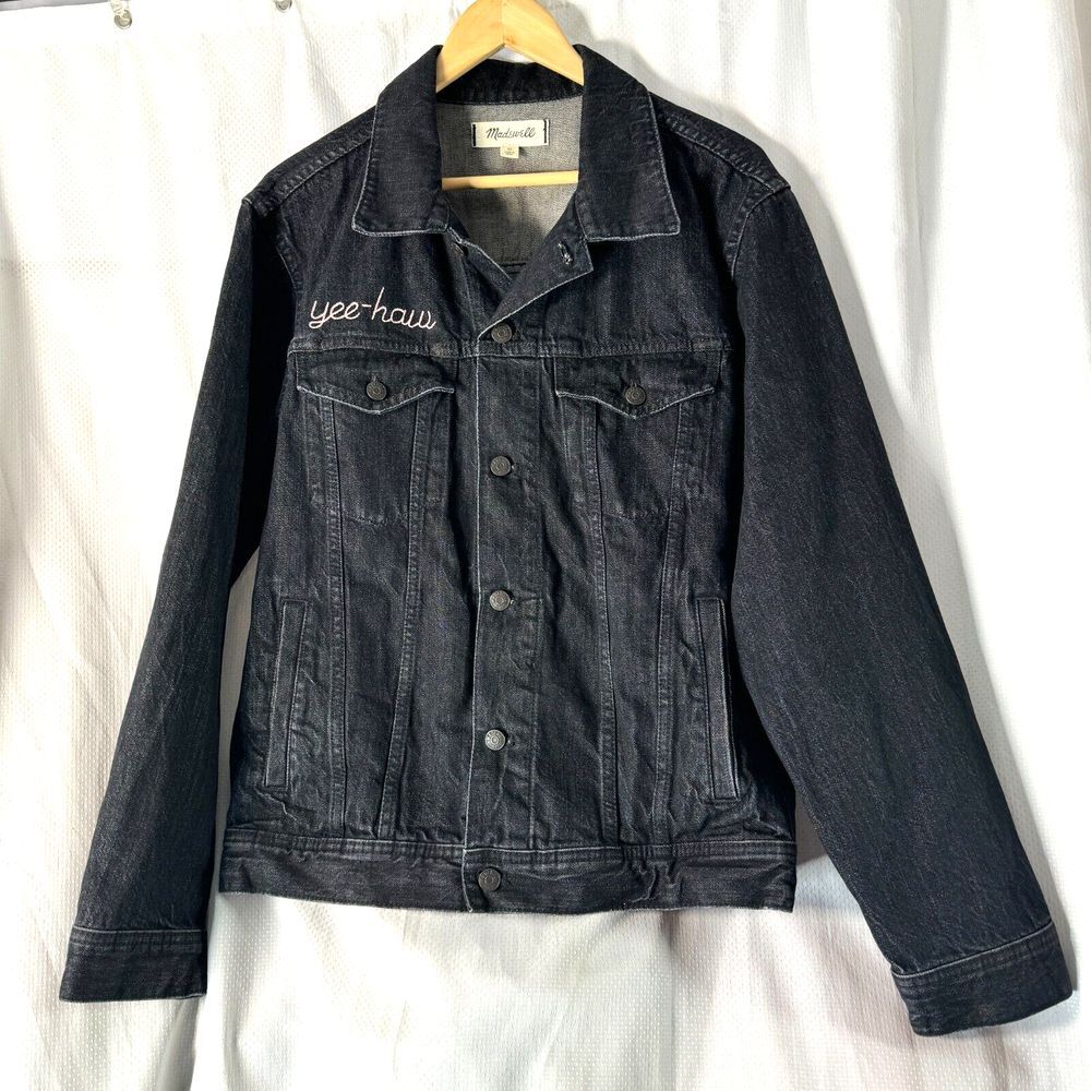 Madewell‎ Mens Denim Yee Haw Cowboy Hipster Jean Jacket Sz S Small